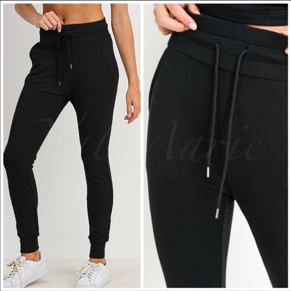 ValMarie Pants - Size S Left! Comfy and Chic Black Joggers